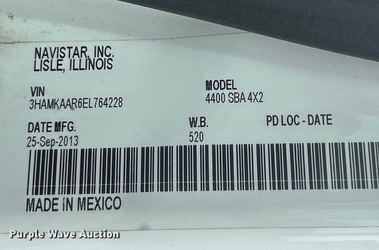 image for item ET6565 2014 International 4400 forestry bucket truck