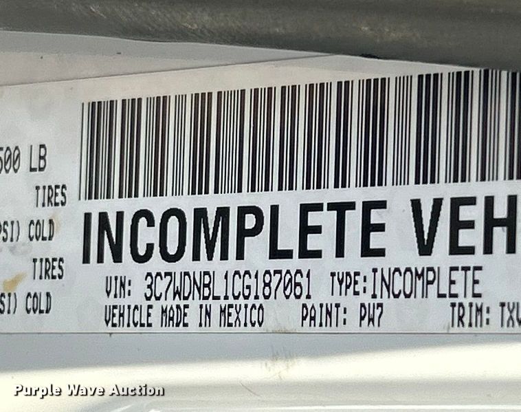 image for item ET6614 2012 Dodge Ram 5500 utility / service truck