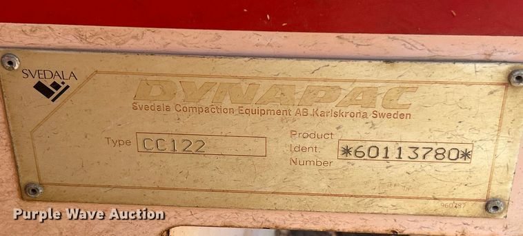 image for item ET6621 1998 Dynapac CC122 double drum vibratory roller