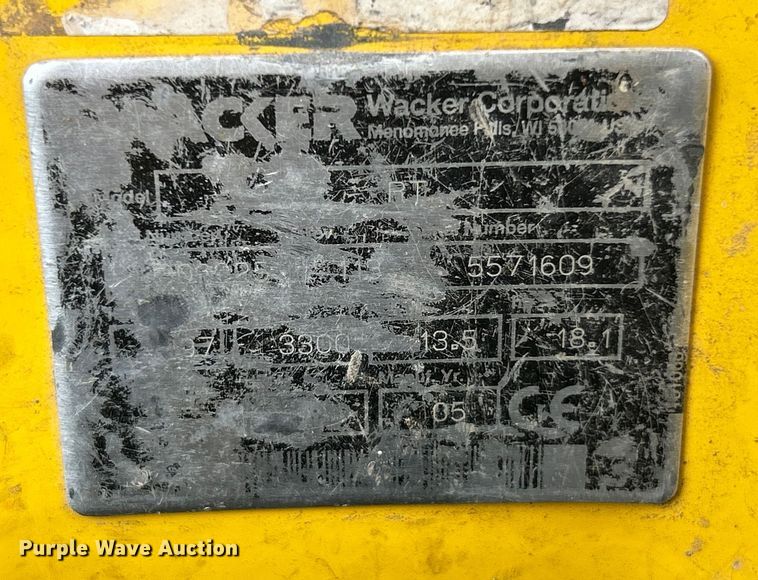 image for item ET6636 2005 Wacker Neuson RT82-SC trench compactor