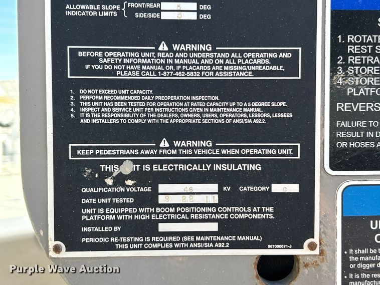 image for item ET6644 2011 Ford F550 Super Duty XL bucket truck