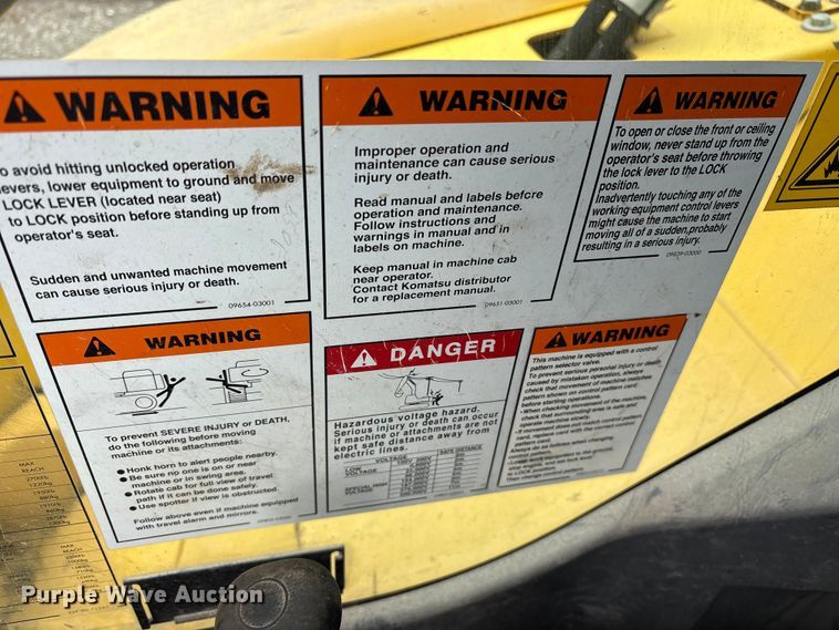 image for item ET7322 2012 Komatsu PC88MR-8 mini excavator