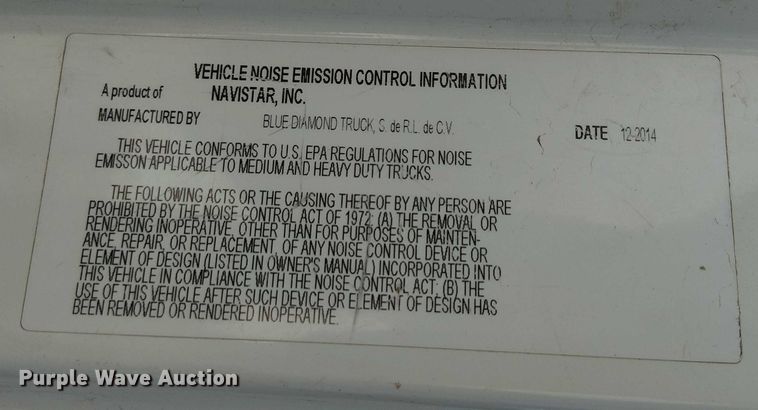 image for item EU2515 2015 International MA025 water truck