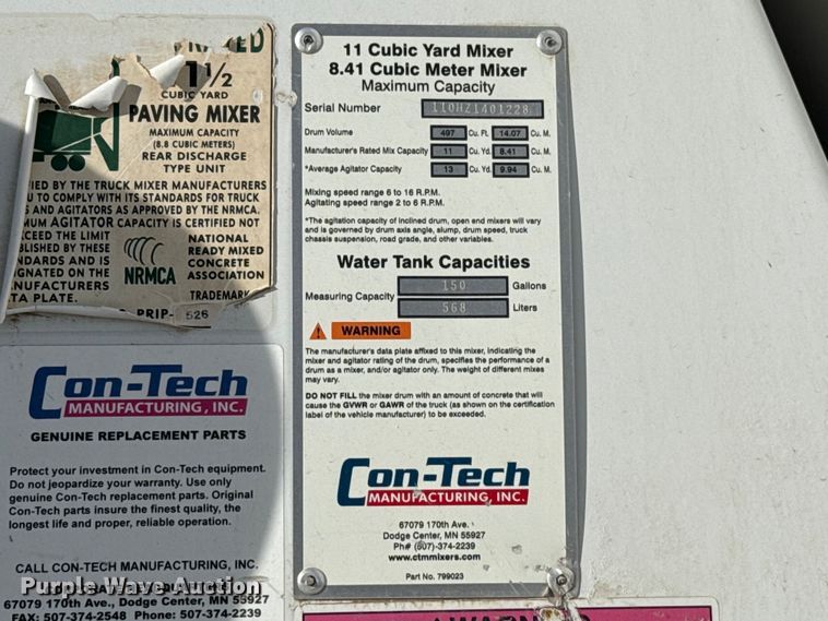 image for item EU5177 2015 Kenworth W900 ready mix truck