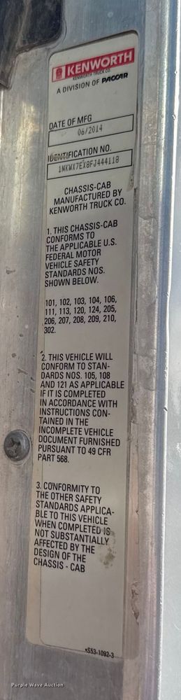 image for item EU5177 2015 Kenworth W900 ready mix truck