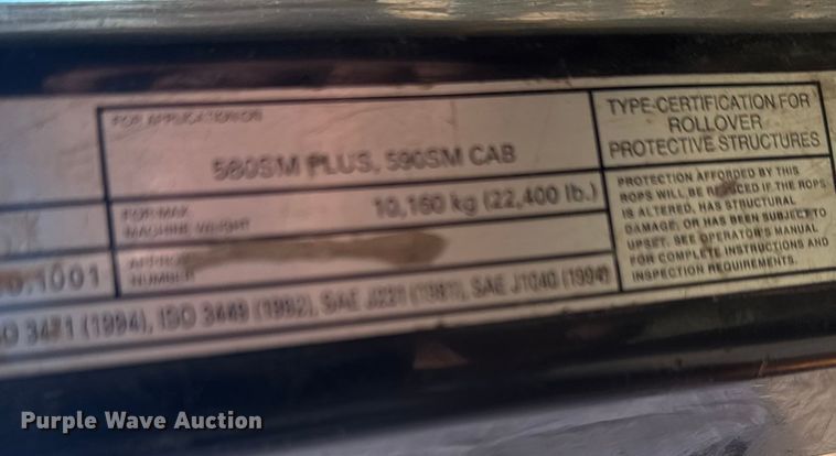 image for item EU6203 2006 Case 580 Super M Plus Series 2 backhoe