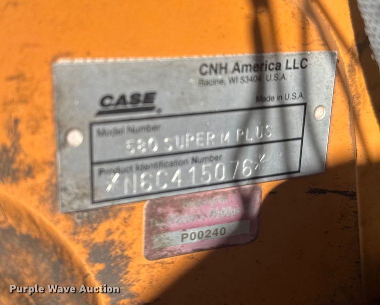 image for item EU6203 2006 Case 580 Super M Plus Series 2 backhoe