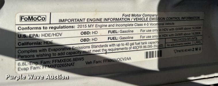 image for item EU6328 2015 Ford F450 Super Duty bucket truck