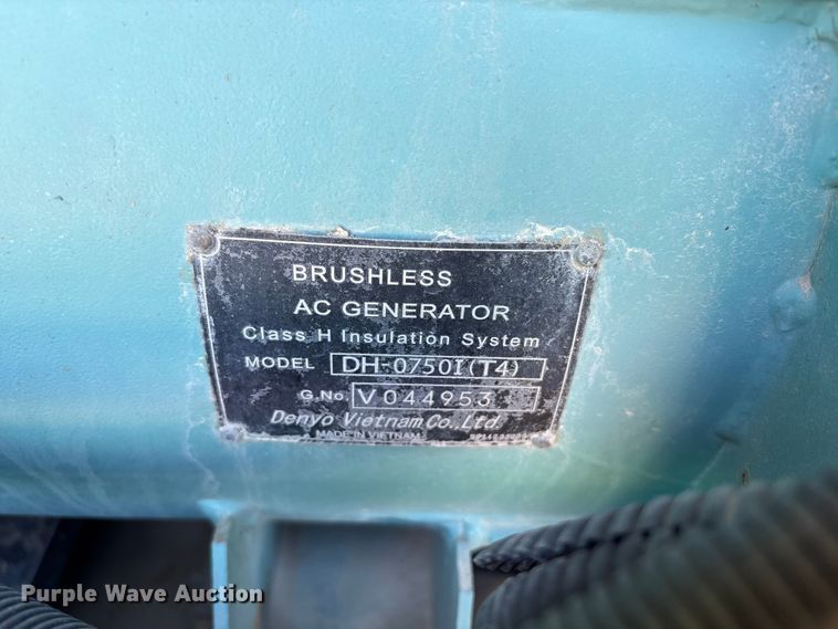 image for item EU8525 2016 Whisperwatt DCA -70SSIU4F generator