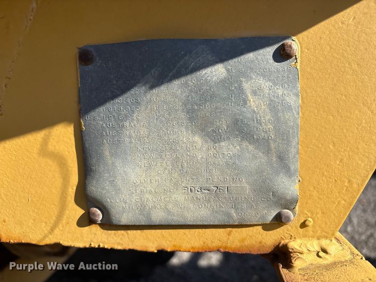 image for item EV2542 Allis Chalmers rigid frame motor grader