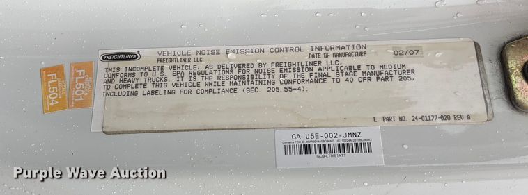 image for item EV3220 2007 Freightliner M2 utility / service truck