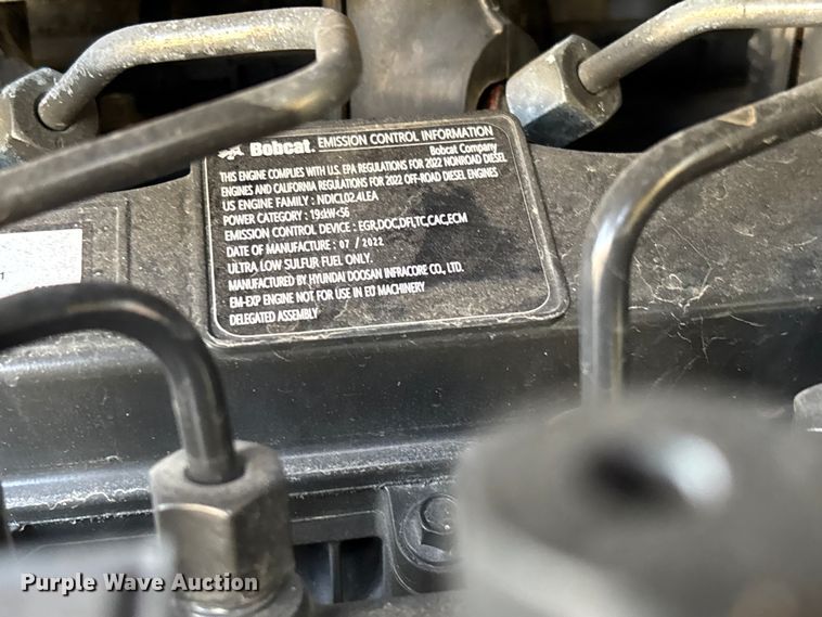 image for item EV3262 2023 Bobcat E60 mini excavator