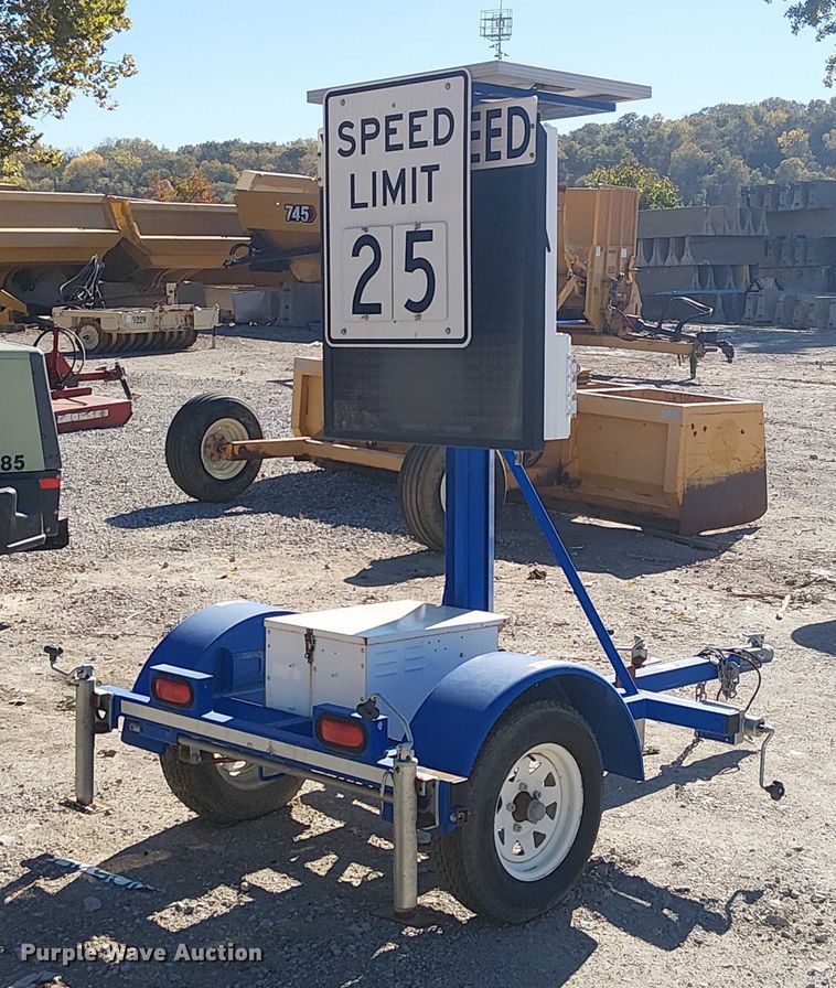 image for item FB4505 Wanco speed limit sign trailer