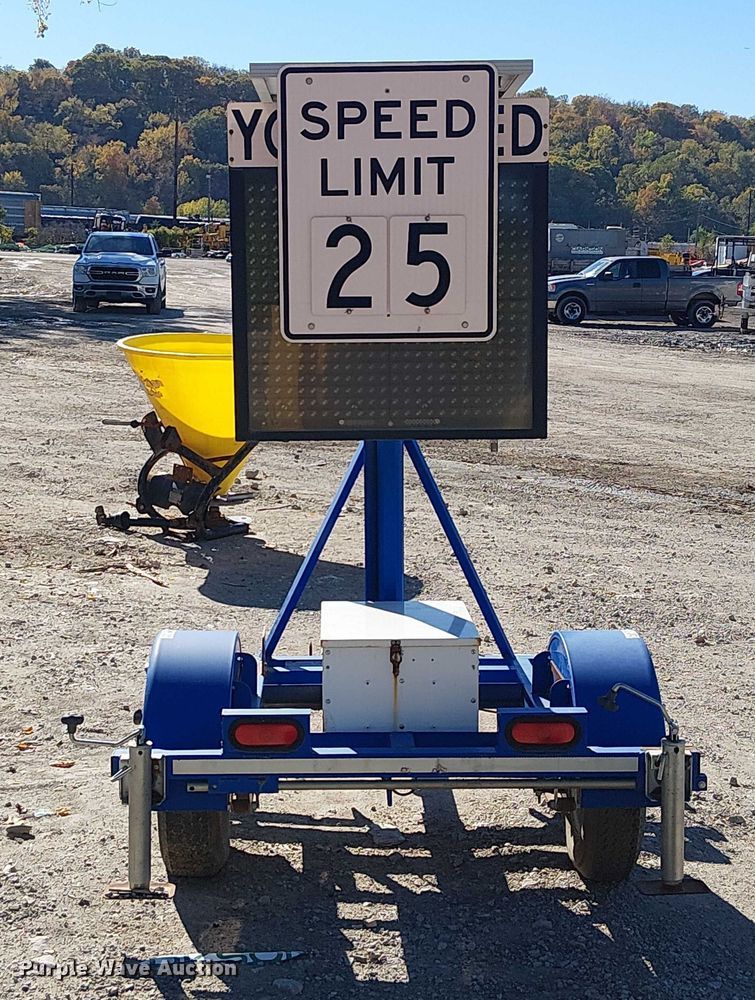 image for item FB4505 Wanco speed limit sign trailer