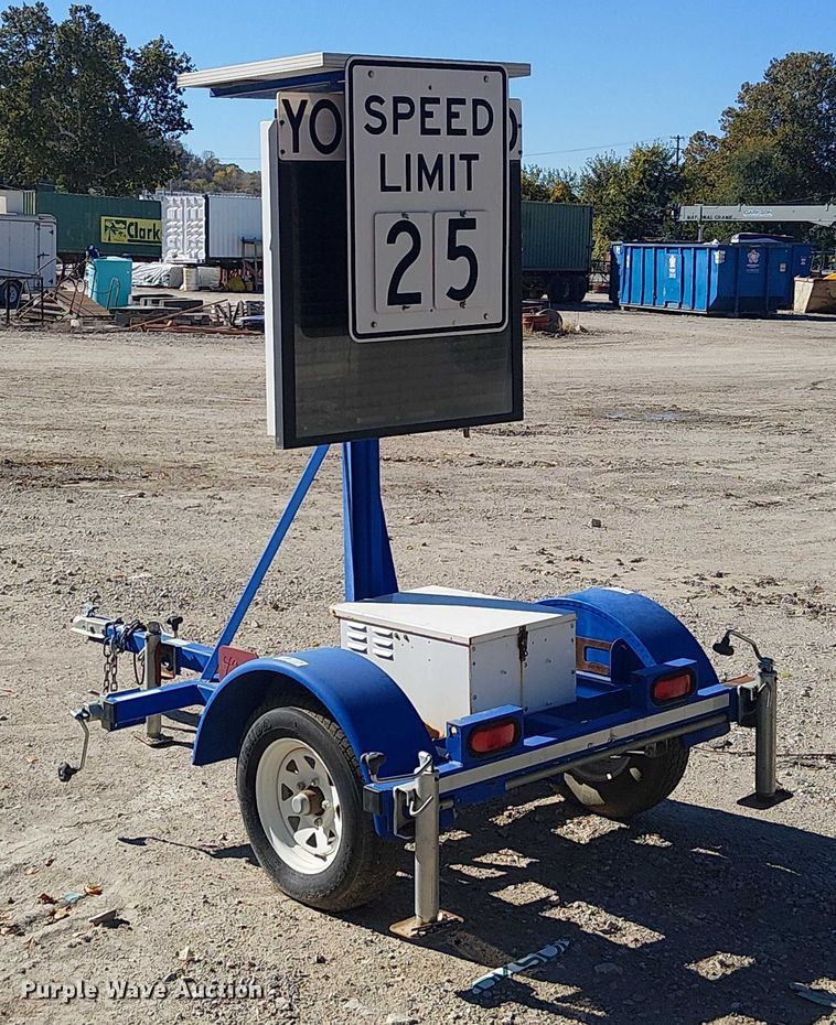 image for item FB4505 Wanco speed limit sign trailer