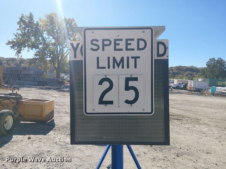 image for item FB4505 Wanco speed limit sign trailer