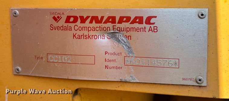 image for item FI0011 1999 Dynapac CC102 double drum vibratory roller