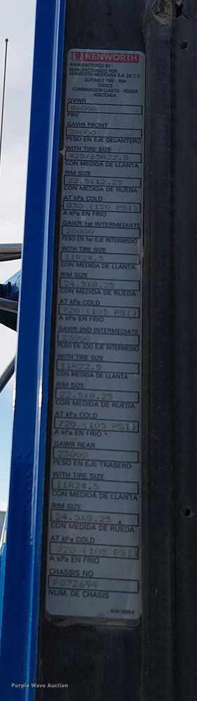 image for item FK0507 2005 Kenworth T800 dump truck