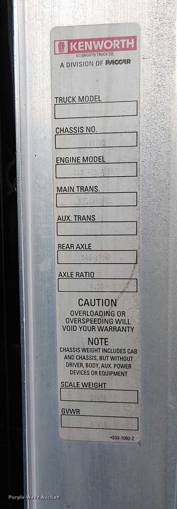 image for item FK0508 2006 Kenworth T800 dump truck