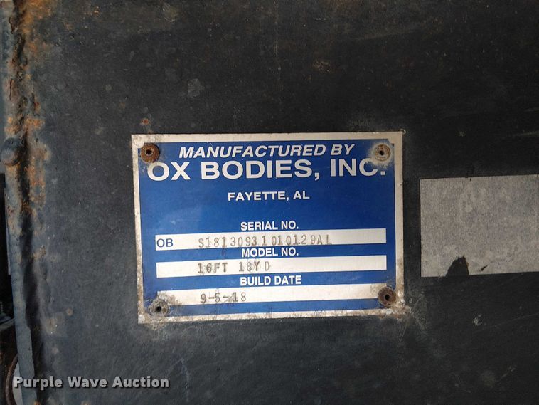 image for item FK0509 2019 Peterbilt 567 dump truck