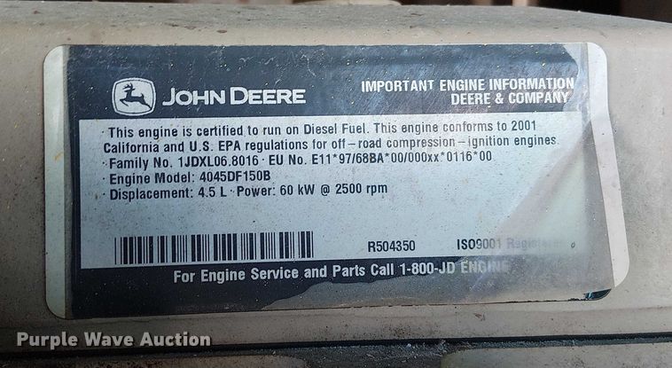 image for item FK0551 Ingersoll Rand P185WJD air compressor