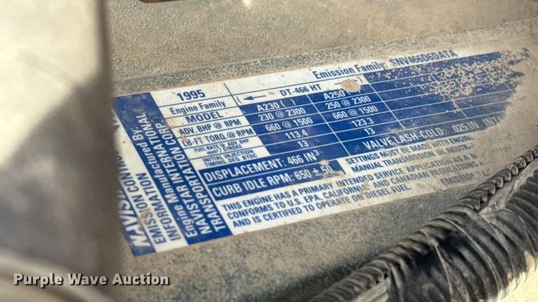 image for item NA9837 1996 International 4900 dump truck