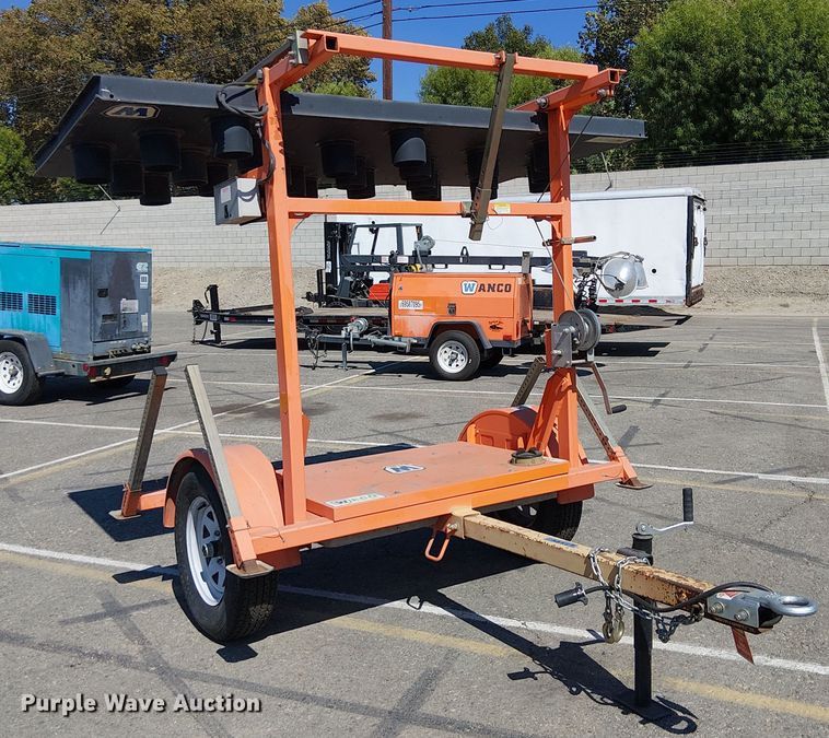 image for item YA0972 2018 Wanco arrow board trailer