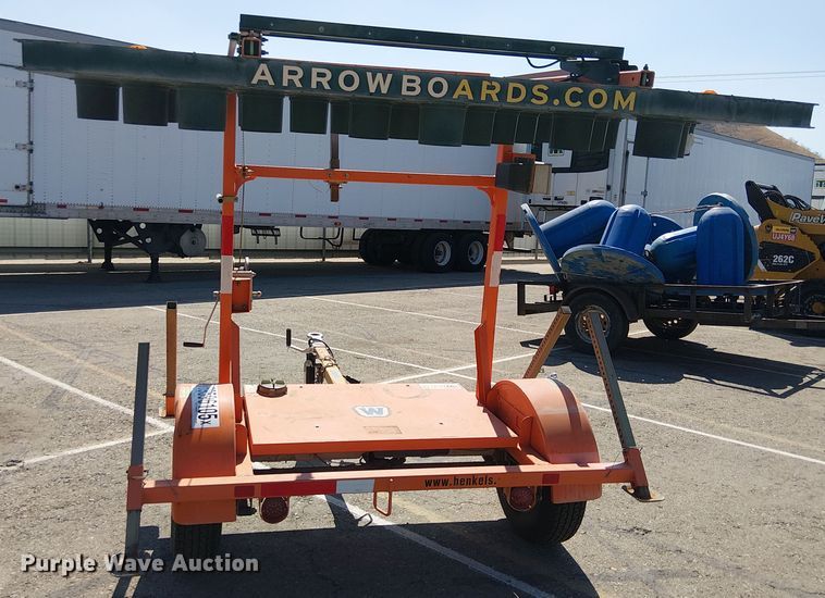 image for item YA0972 2018 Wanco arrow board trailer
