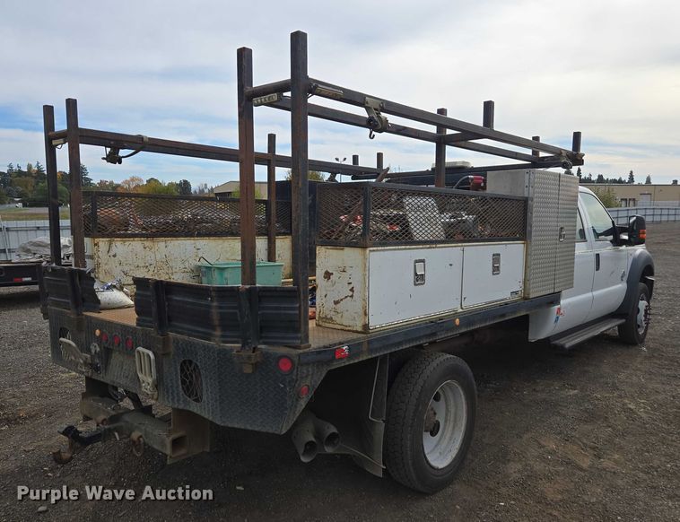 image for item YA1003 2015 Ford F550 Crew Cab flatbed truck