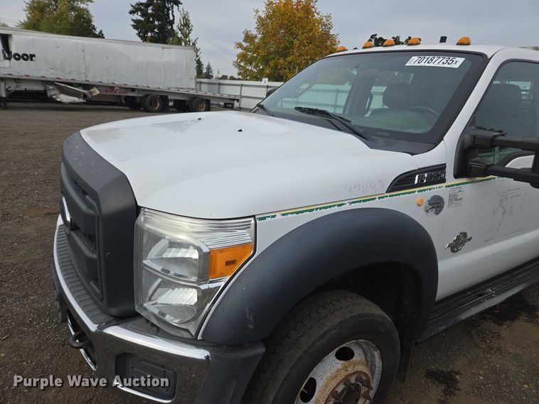 image for item YA1003 2015 Ford F550 Crew Cab flatbed truck