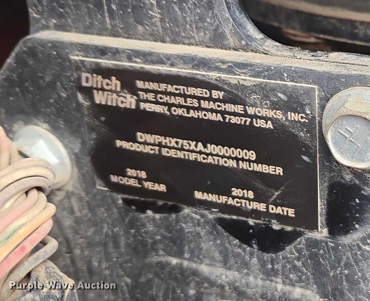 image for item YA1008 2018 Ditch Witch HX75 vacuum excavator