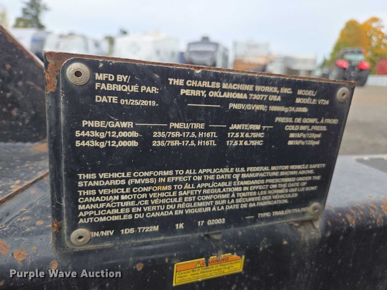 image for item YA1009 2019 Ditch Witch HX75 vacuum excavator