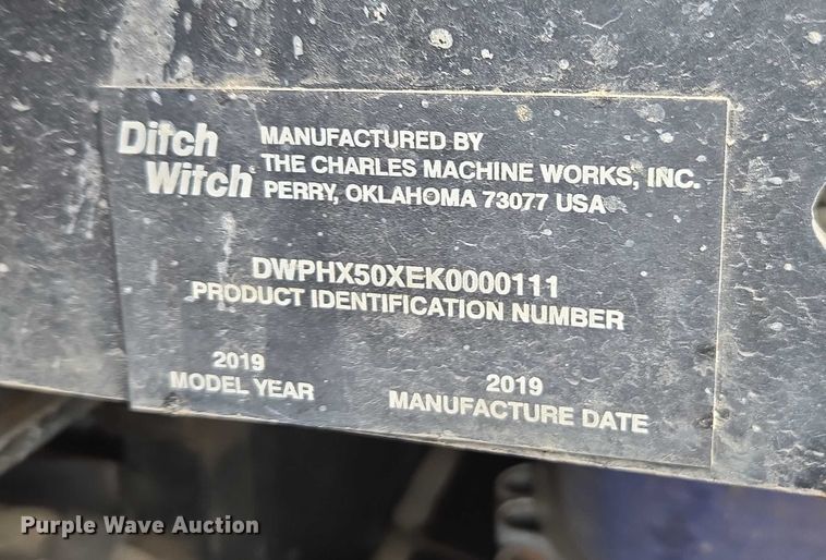 image for item YA1010 2019 Ditch Witch HX50 vacuum excavator