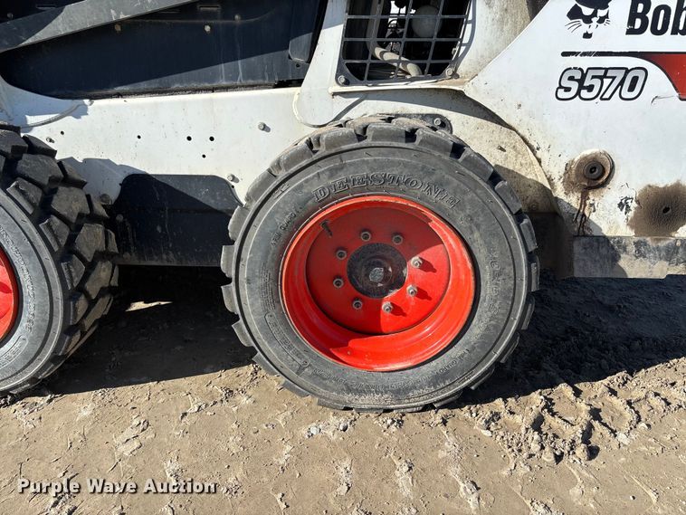 image for item YA1285 2017 Bobcat S570 skid steer loader