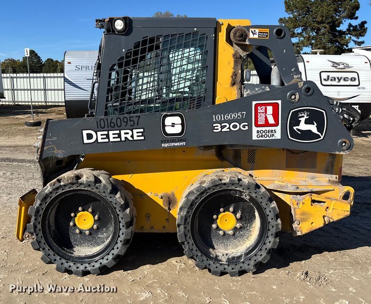 image for item YA1306 2021 John Deere 320G skid steer loader