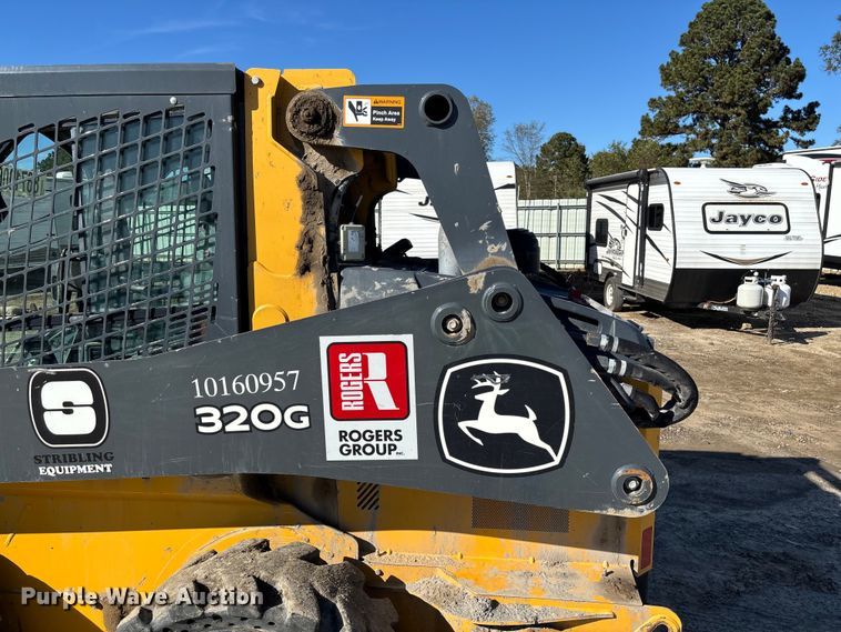 image for item YA1306 2021 John Deere 320G skid steer loader