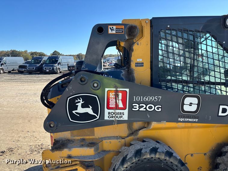 image for item YA1306 2021 John Deere 320G skid steer loader