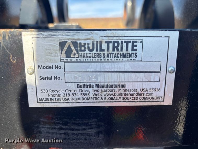 image for item YA1334 Builtrite excavator grapple