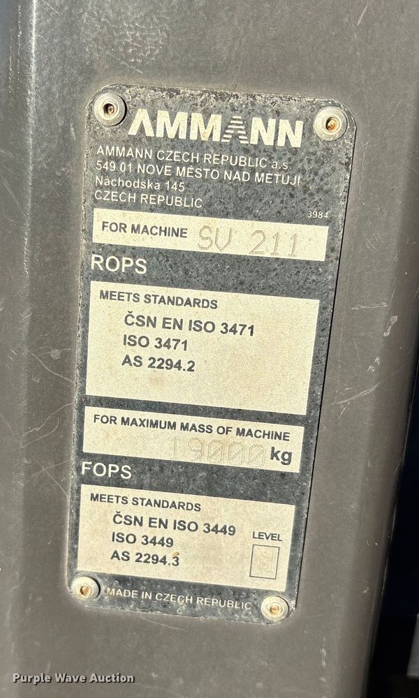 image for item YA1342 2020 Case SV211E single drum vibratory roller