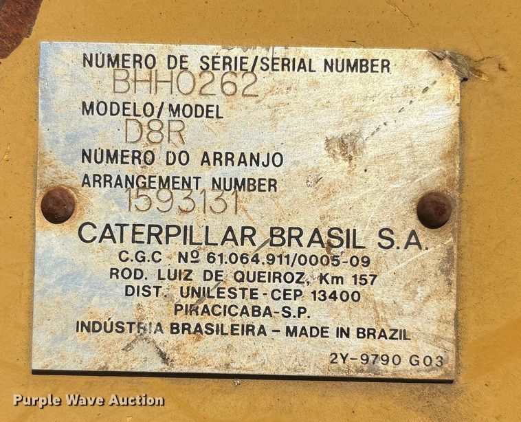 image for item YA1414 2004 Caterpillar D8R Series II dozer