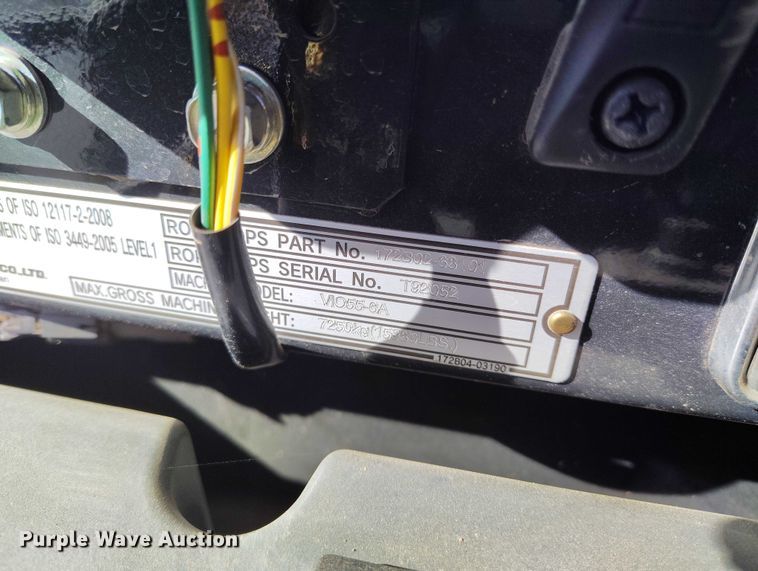 image for item YA1422 2020 Yanmar VIO55-6A mini excavator