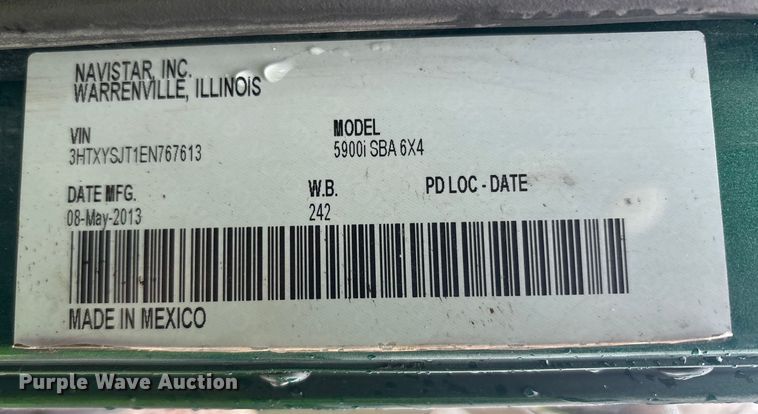 image for item YA1453 2014 International 5900i dump truck