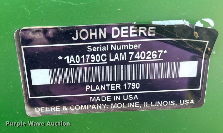 image for item DK0060 2010 John Deere 1790 split row no-till planter