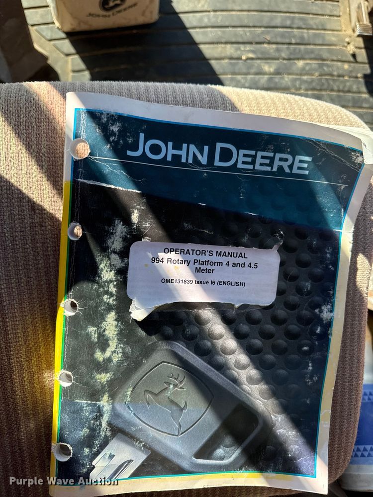 image for item DY8323 2007 John Deere 4995 swather / windrower