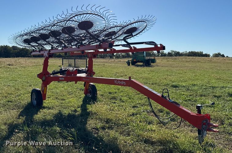 image for item DY8324 2021 Kubota RA212CR hay rake