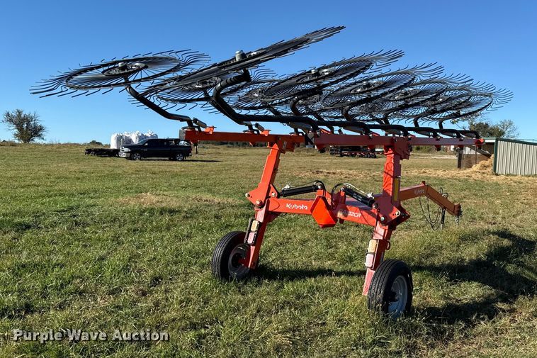 image for item DY8324 2021 Kubota RA212CR hay rake