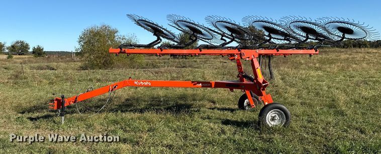 image for item DY8324 2021 Kubota RA212CR hay rake