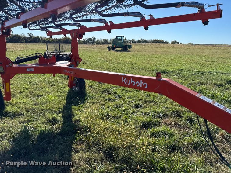 image for item DY8324 2021 Kubota RA212CR hay rake
