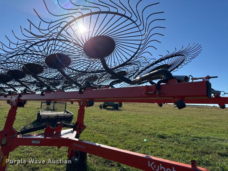 image for item DY8324 2021 Kubota RA212CR hay rake