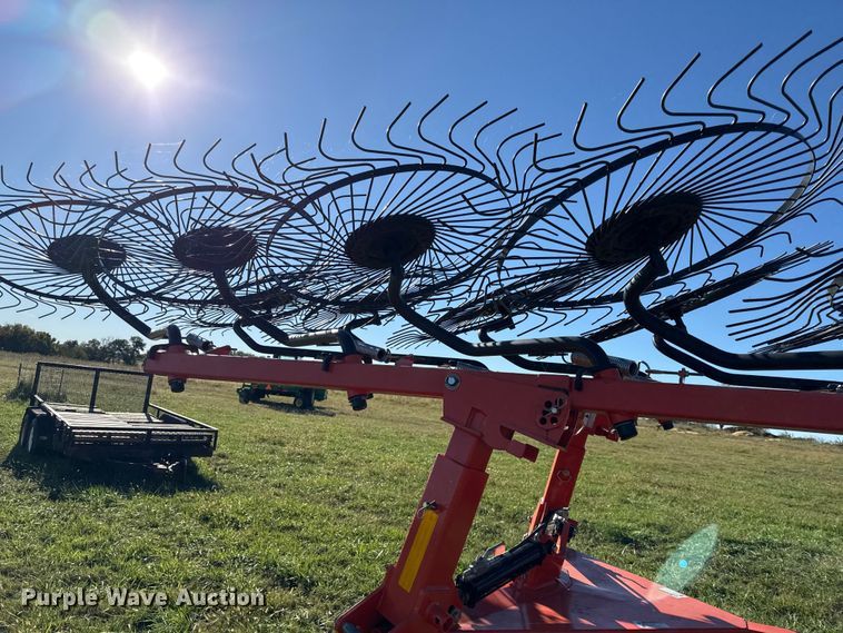 image for item DY8324 2021 Kubota RA212CR hay rake